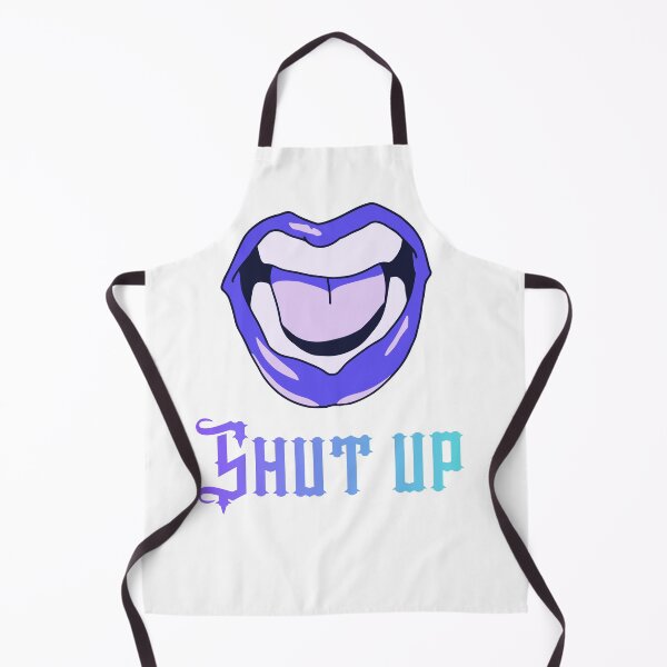 Item preview, Shut up alternative goth text free funny violet poster design designed and sold by NK Design Lab.