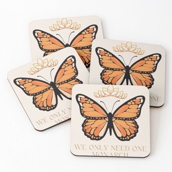 Item preview, No Kings, Monarch Butterfly anti trump, Political Protest Nature designed and sold by toongstudio.