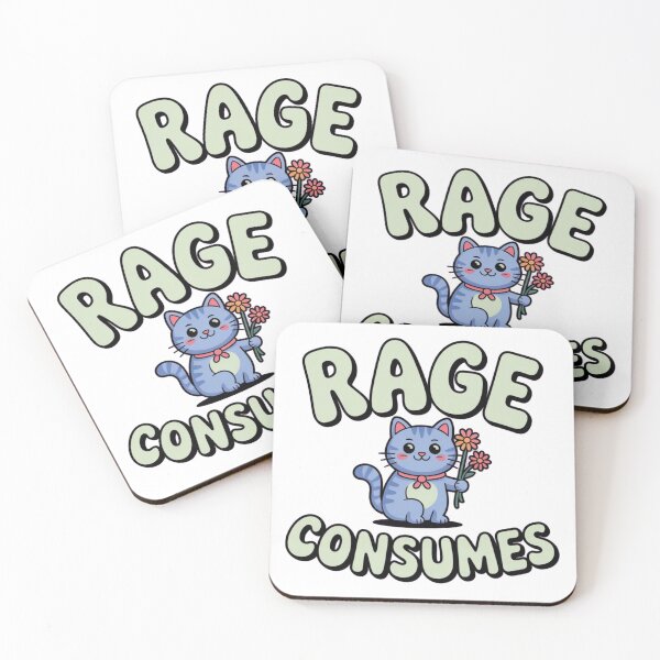 Item preview, Smiling Kitten Holding Flowers. Sweet feline anger consumes me. designed and sold by JaroCreates.
