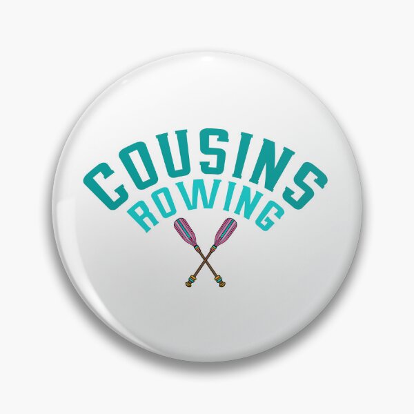 Item preview, Cousins Rowing Team Modern Teal Typography Sports designed and sold by PixelWaveBD.