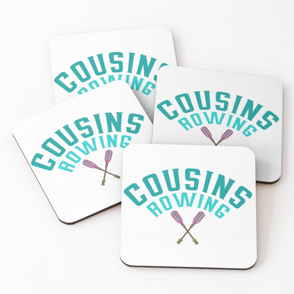 Item preview, Cousins Rowing Team Modern Teal Typography Sports designed and sold by PixelWaveBD.