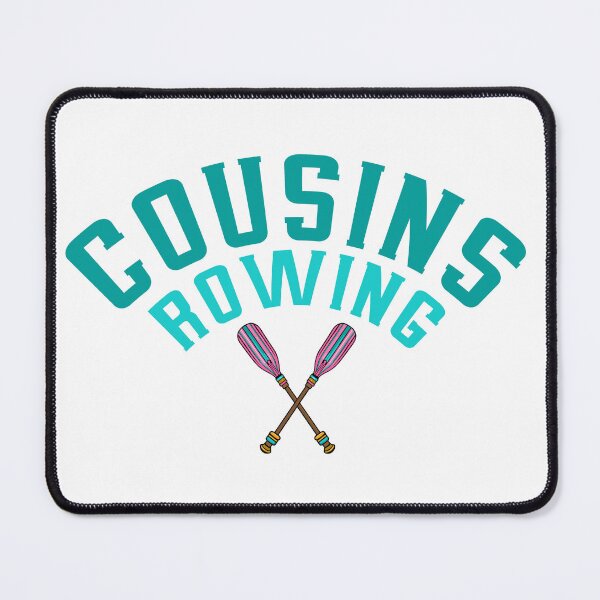 Item preview, Cousins Rowing Team Modern Teal Typography Sports designed and sold by PixelWaveBD.