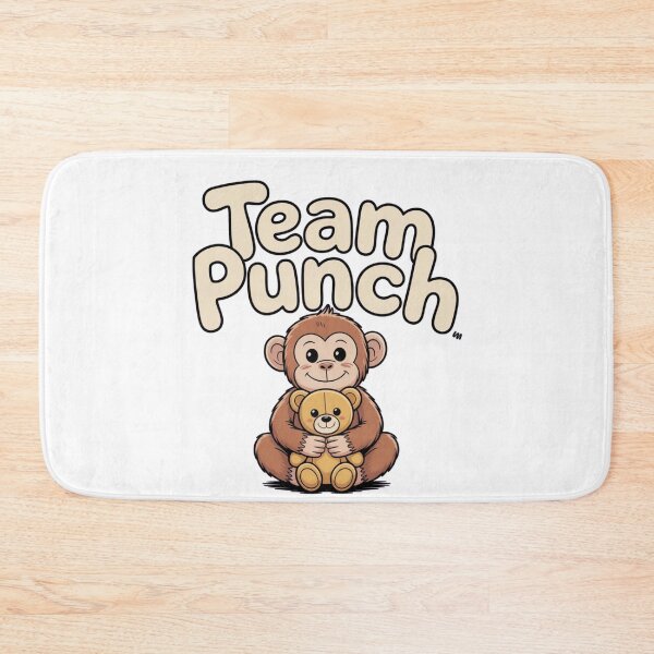 Item preview, Baby Monkey Punch Band, a funny monkey holding a teddy bear. designed and sold by JaroCreates.
