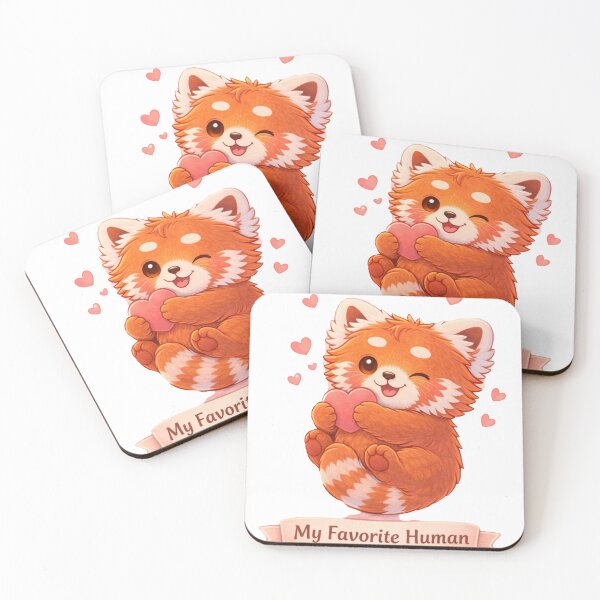 Item preview, My Favorite Human – Red Panda designed and sold by Creative and Humorous Arts.