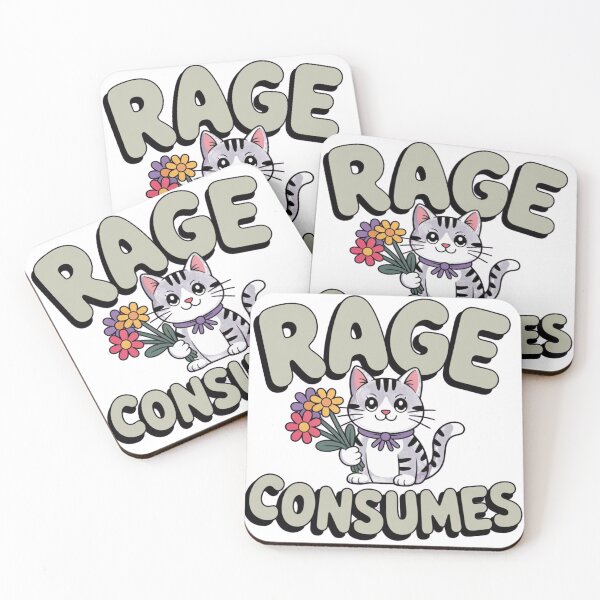 Item preview, Funny kitten, Cute Cat Rage Consumes Me designed and sold by JaroCreates.