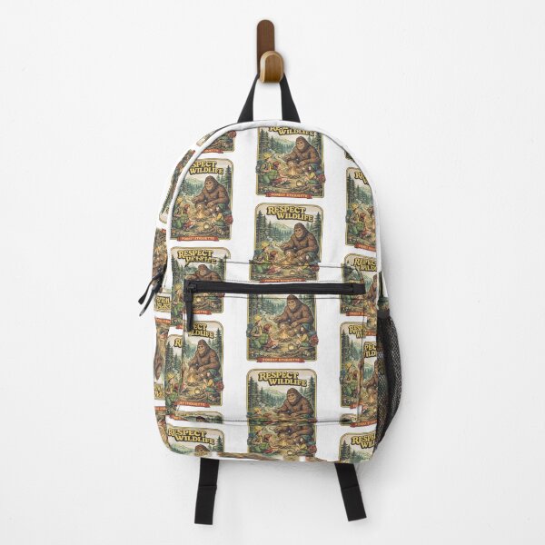 Item preview, Respect Wildlife Forest Etiquette Bigfoot Camping with Kids designed and sold by TeeARTHY.