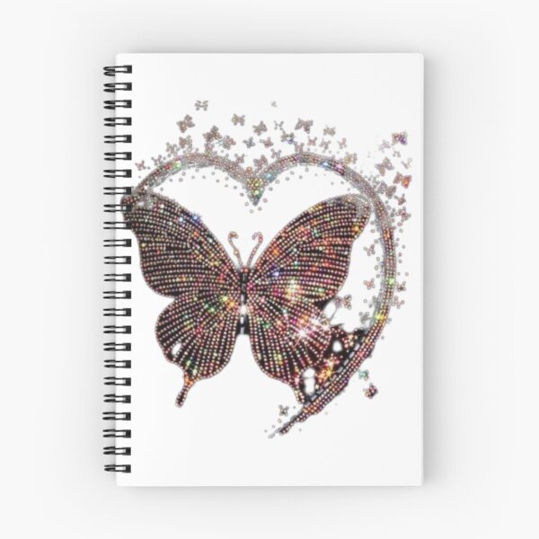 Item preview, Sparkling Butterfly Heart - Glitter Bling Y2K Aesthetic Art designed and sold by PixelVibe Art.
