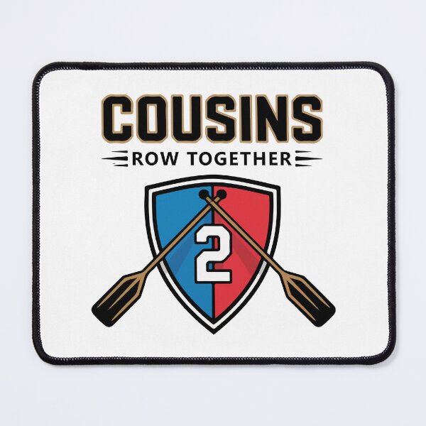 Item preview, Cousins Rowing Team Vibrant Summer Sports Typography designed and sold by PixelWaveBD.