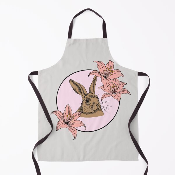Item preview, Inimalistic bunny with flowers designed and sold by Pamelarts.