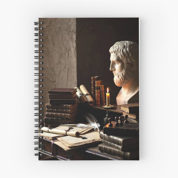 Item preview, Antique Philosopher Writing Desk — Dark Academia Study Art designed and sold by semenol.