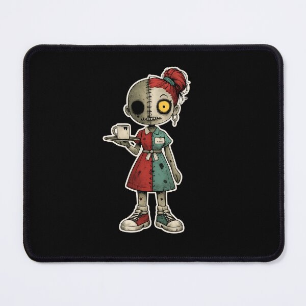 Item preview, Waitress Zombie Cora Serving Coffee designed and sold by TheHollowEyeCo.