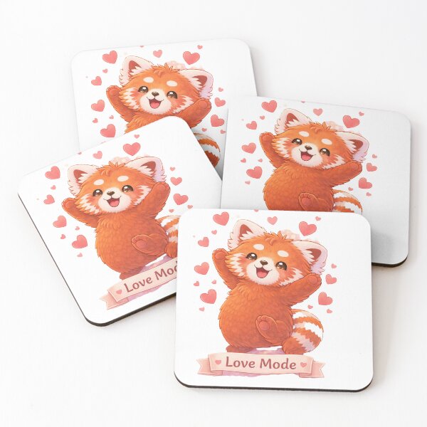 Item preview, Love Mode – Red Panda designed and sold by Creative and Humorous Arts.