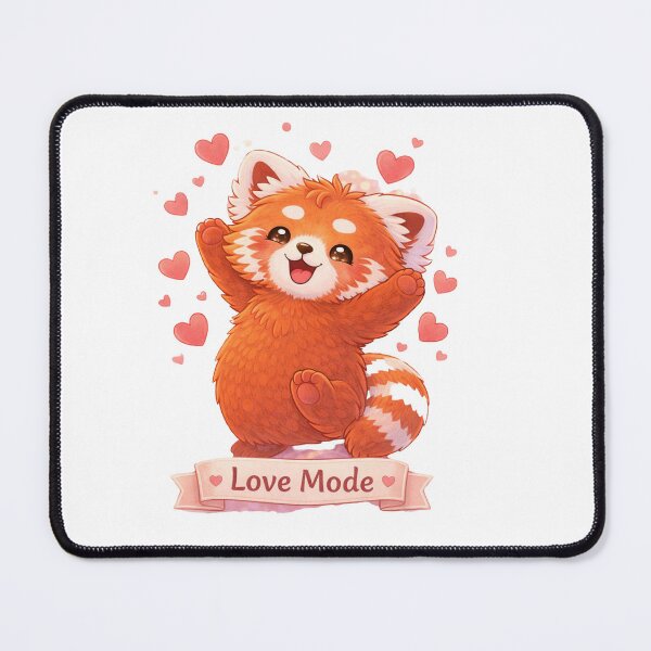 Item preview, Love Mode – Red Panda designed and sold by Creative and Humorous Arts.