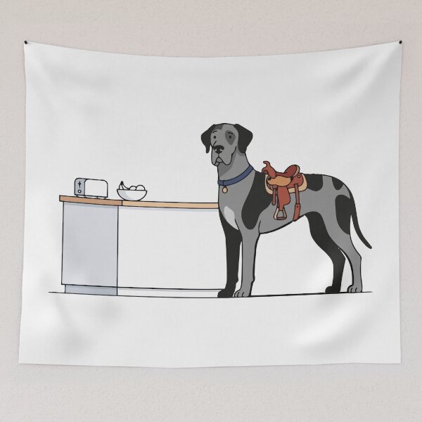 Item preview, Just A House Horse Great Dane Meme designed and sold by Petzzz.