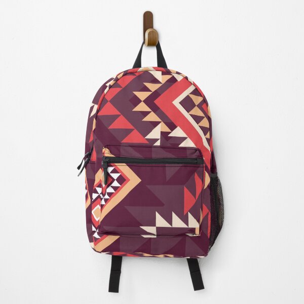 Item preview, Vintage Aztec Style Pattern in Warm Red Palette designed and sold by PowerAntShop.