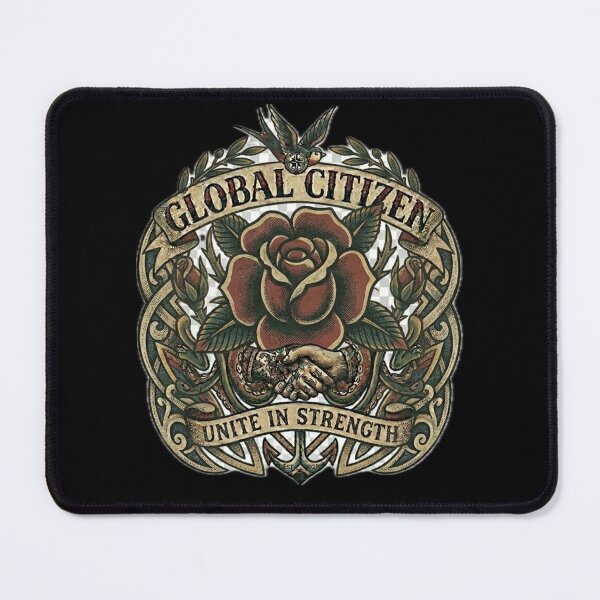 Item preview, Global Citizen - Unite In Strength Old School Tattoo Rose designed and sold by EARTH PEOPLE.
