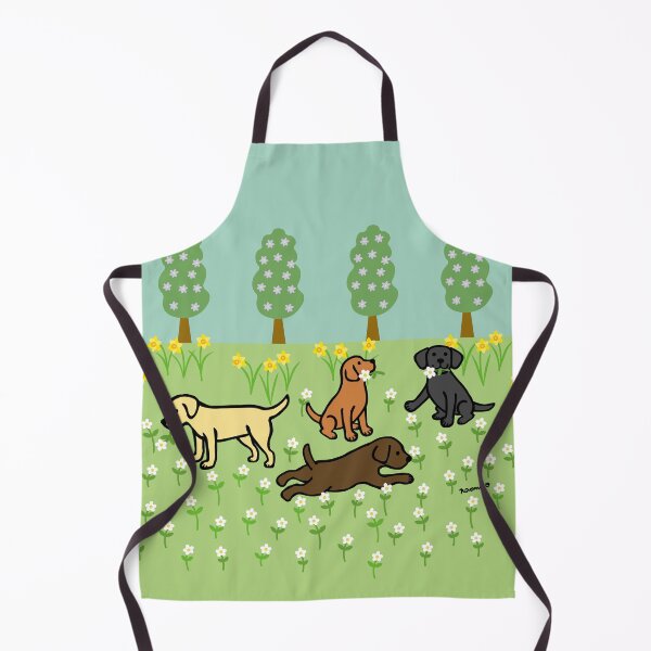 Item preview, Four Labradors in Spring designed and sold by HappyLabradors.