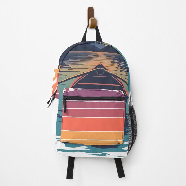 Item preview, Cousins Rowing Retro Sunset Lake Adventure Summer designed and sold by PixelWaveBD.
