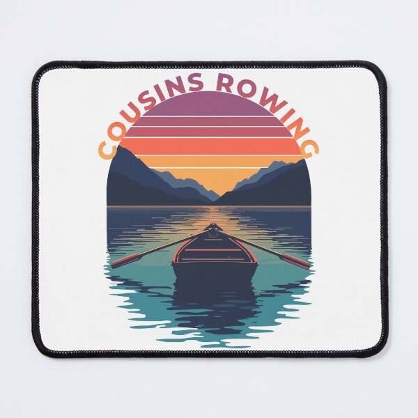 Item preview, Cousins Rowing Retro Sunset Lake Adventure Summer designed and sold by PixelWaveBD.