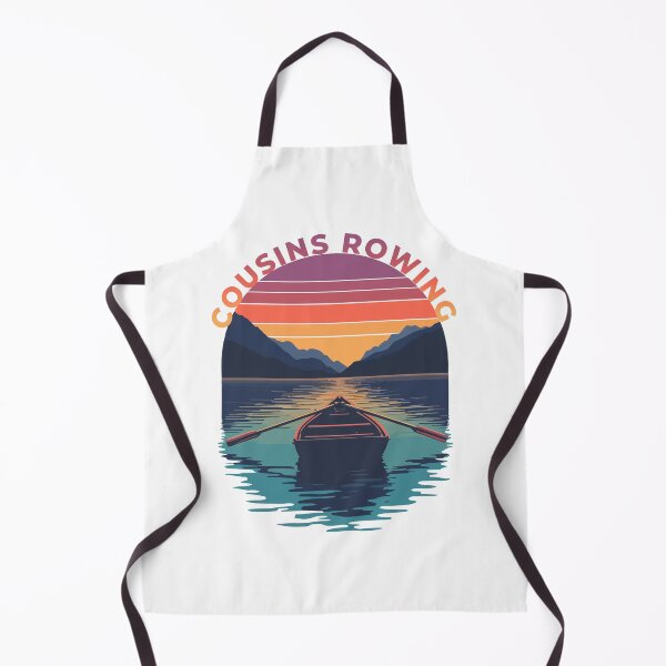 Item preview, Cousins Rowing Retro Sunset Lake Adventure Summer designed and sold by PixelWaveBD.