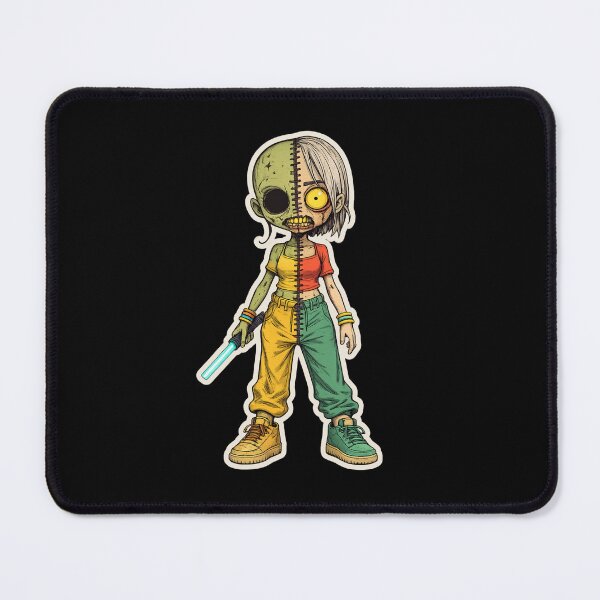Item preview, Rave Girl Zombie Holding Glow Stick designed and sold by TheHollowEyeCo.