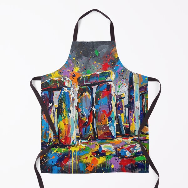 Item preview, Stonehenge Abstract Splatter Art – Colourful Modern Painting Design designed and sold by Printpix.