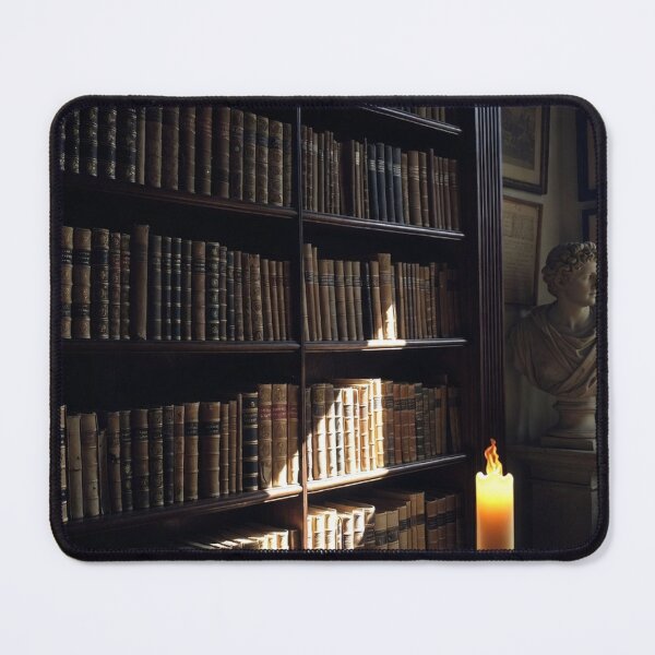 Item preview, Leather Philosophy Bookshelf — Dark Academia Library Art designed and sold by semenol.