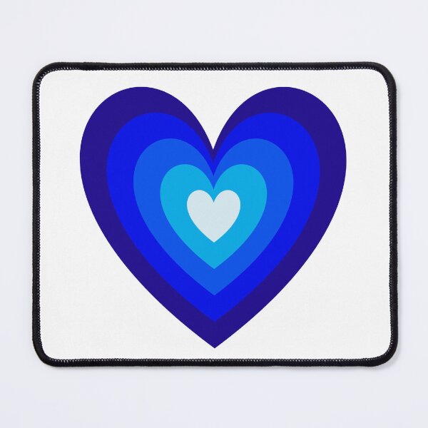 Item preview, Blue Aesthetic Retro Y2K Layered Heart in Heart designed and sold by Aesthetic Crew.