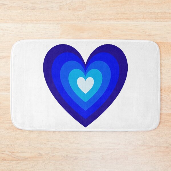 Item preview, Blue Aesthetic Retro Y2K Layered Heart in Heart designed and sold by Aesthetic Crew.