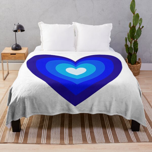 Item preview, Blue Aesthetic Retro Y2K Layered Heart in Heart designed and sold by Aesthetic Crew.