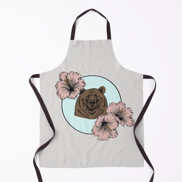 Item preview, Minimalistic bear with flowers designed and sold by Pamelarts.