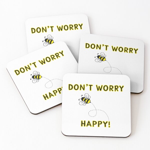 Item preview, Don't Worry Bee Happy! graphic designed and sold by StelleryART.