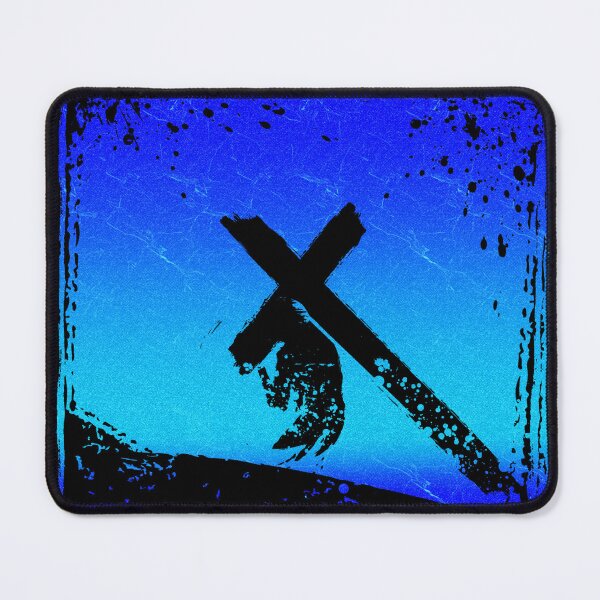 Item preview, Abstract Jesus Carrying Cross on Mount Calvary | Good Friday Easter Art | John 19:17 | blue designed and sold by ZechJohnRB.