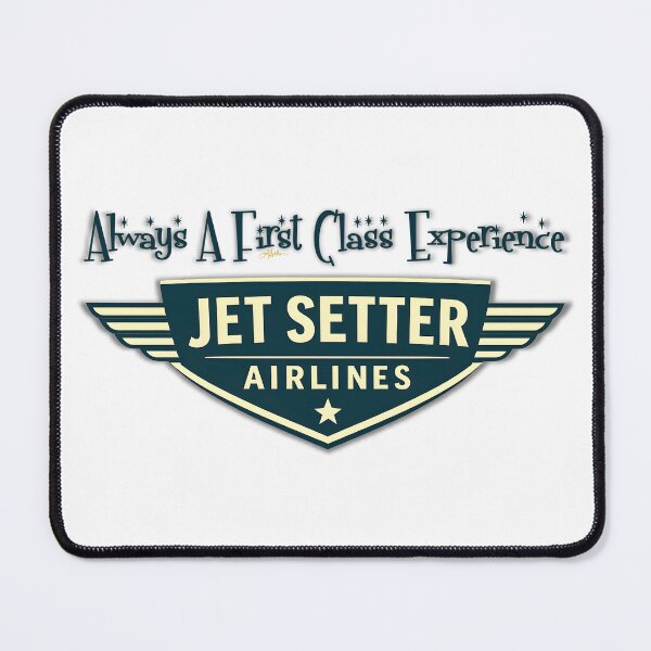 Item preview, Retro 50s Jet Setters Airlines Logo designed and sold by Lee Hiller Designs.