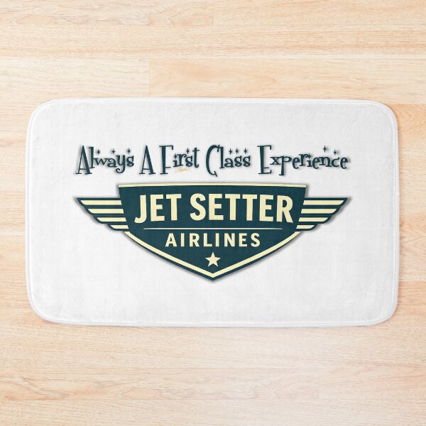 Item preview, Retro 50s Jet Setters Airlines Logo designed and sold by Lee Hiller Designs.