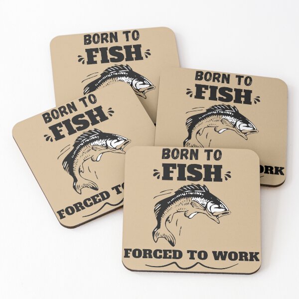 Item preview, Born To Fish Forced To Work Funny Fishing Shirt Fisherman Gift Angler Quote designed and sold by Negisandeep studio.