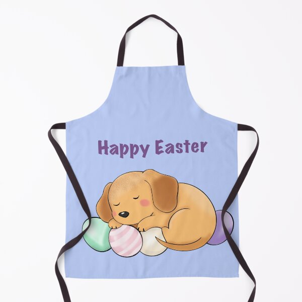 Item preview, Happy Easter Sleeping Dachshund on Pastel Eggs designed and sold by iPrintPaws.