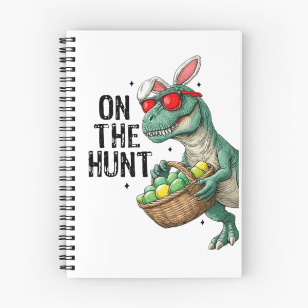 Item preview, On The Hunt T-rex Happy Easter designed and sold by Thread&Fable.
