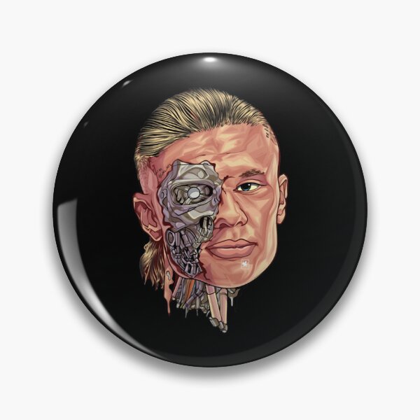 Item preview, Erling haaland Cyborg art Design Stickers  designed and sold by ArumTee.
