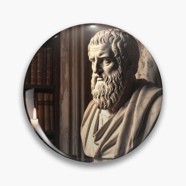 Item preview, Marble Bust Study Corner — Dark Academia Philosophy Decor designed and sold by semenol.