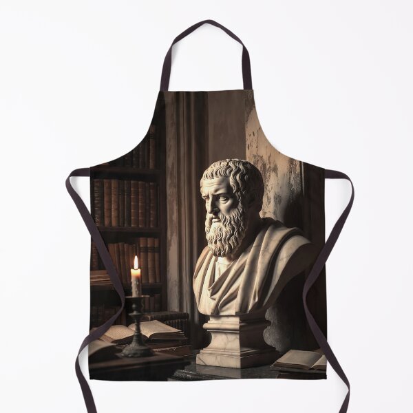 Item preview, Marble Bust Study Corner — Dark Academia Philosophy Decor designed and sold by semenol.
