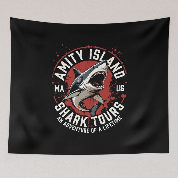 Item preview, Retro Amity Island Shark Tours designed and sold by TshirtsOnline-.