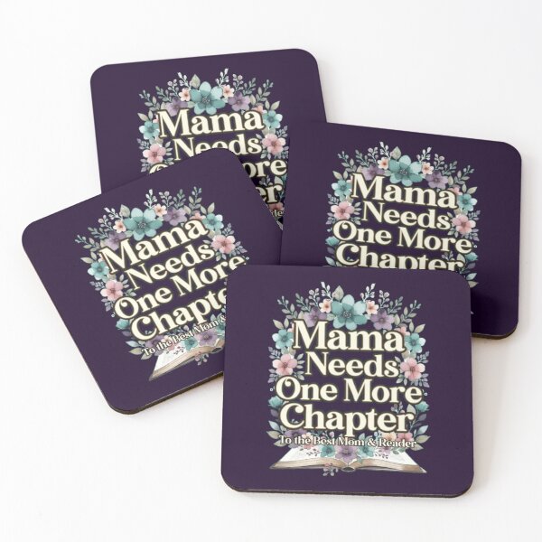 Item preview, Mama Needs One More Chapter Floral Gift Best Mom Reader Book Lover Quote Gold Wildflower Aesthetic For Women Moms designed and sold by Syrupulse.