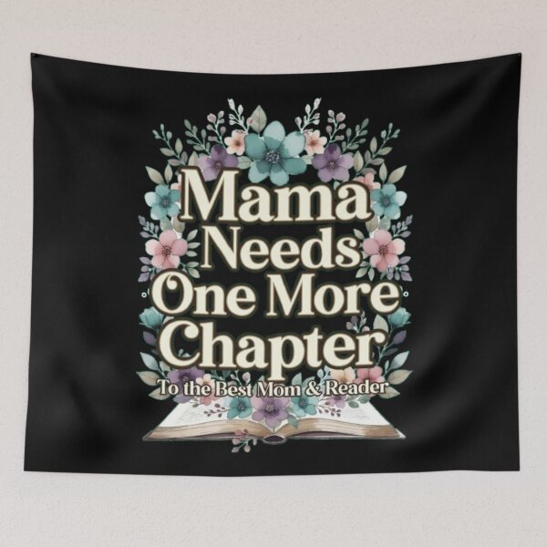 Item preview, Mama Needs One More Chapter Floral Gift Best Mom Reader Book Lover Quote Gold Wildflower Aesthetic For Women Moms designed and sold by Syrupulse.