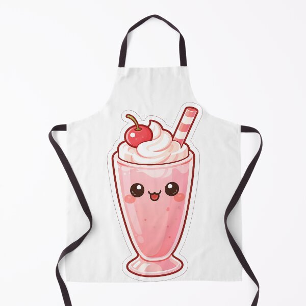 Item preview, Cute Kawaii Strawberry Milkshake Retro Diner Sticker designed and sold by DesignEG.