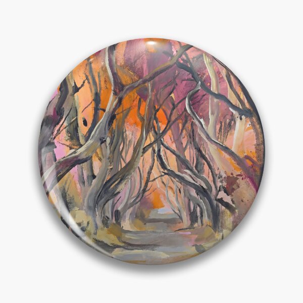 Item preview, Dark Hedges Abstract Art – Colourful Expressive Forest Painting designed and sold by Printpix.