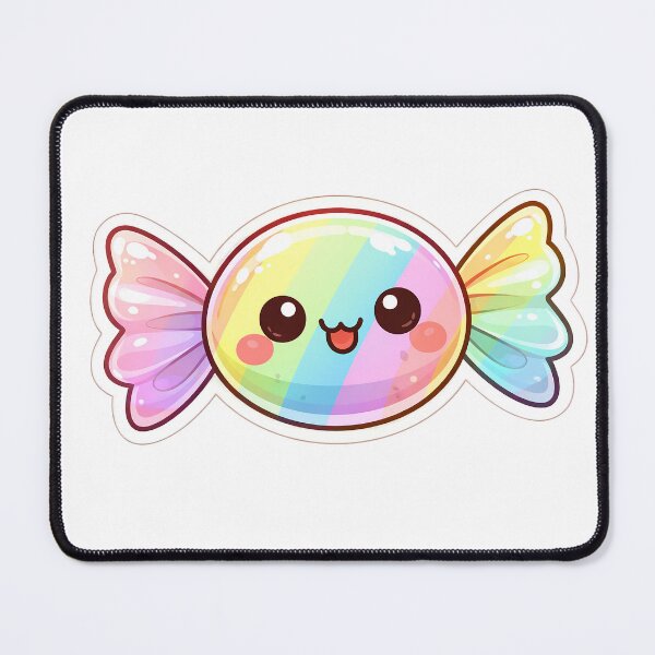 Item preview, Kawaii Wrapped Candy Rainbow Sweet Cute Sticker designed and sold by DesignEG.