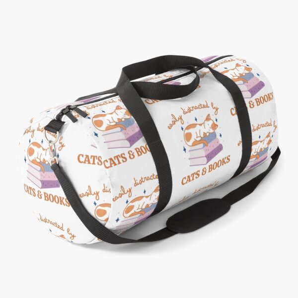 Item preview, Easily Distracted By Cats And Books Cute Bookish Orange and White Cat designed and sold by winterpumpkin.