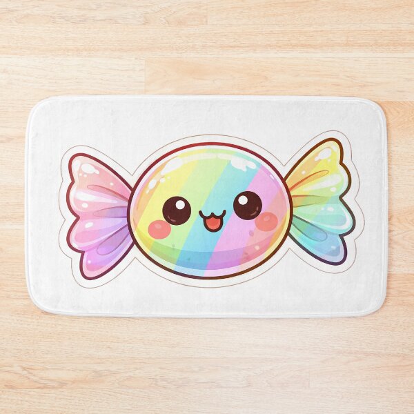Item preview, Kawaii Wrapped Candy Rainbow Sweet Cute Sticker designed and sold by DesignEG.