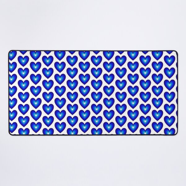 Item preview, Blue Aesthetic Retro Y2K Layered Heart in Heart lined designed and sold by Aesthetic Crew.